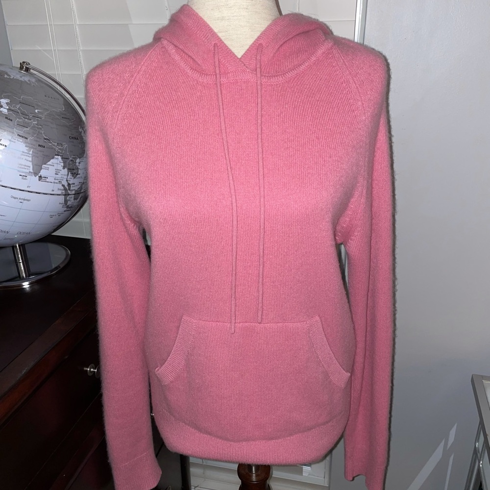 Pink Banana Republic cashmere hoodie sweater L